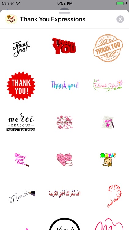 Thank You Expressions - Emojis