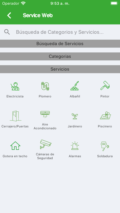 Service Web Screenshot