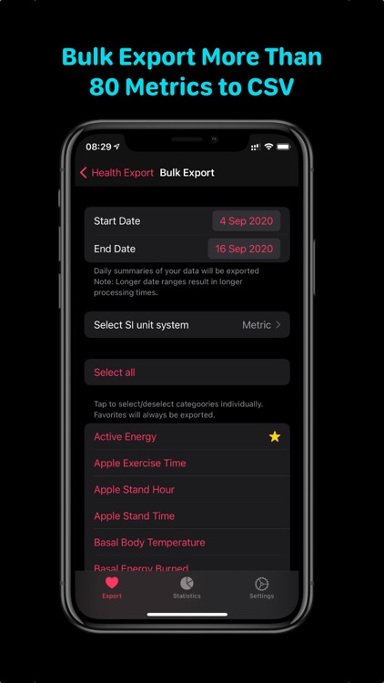 Health Auto Export to CSV screenshot-4
