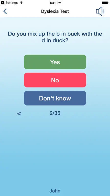 Dyslexia Test & Tips™ screenshot 3 of 5