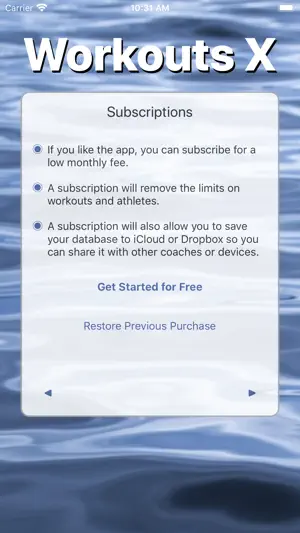 Workouts X screenshot 2
