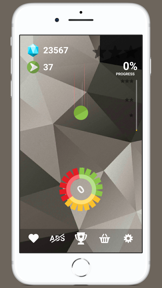 Spinning Wheel Tap Game Swirly screenshot