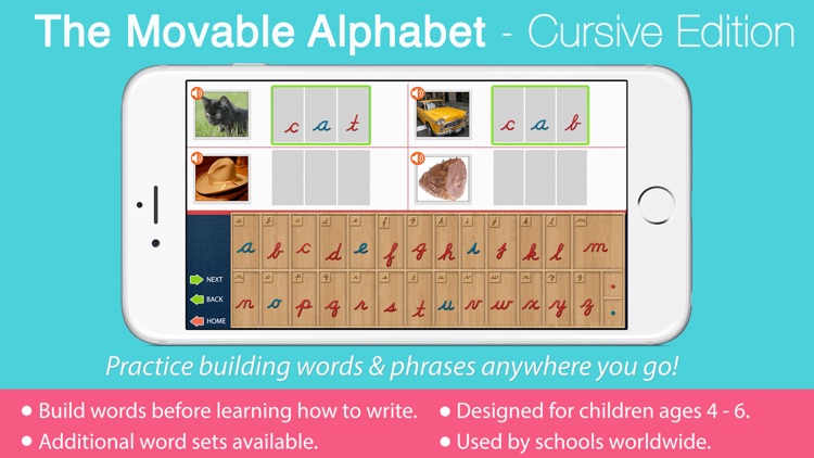 Movable Alphabet - Cursive screenshot-0