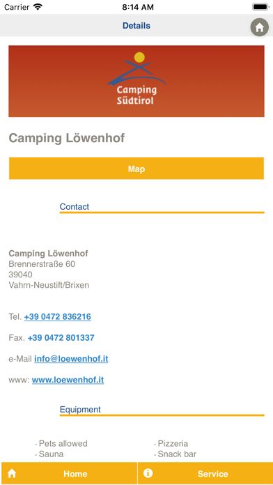 Camping Südtirol Screenshot