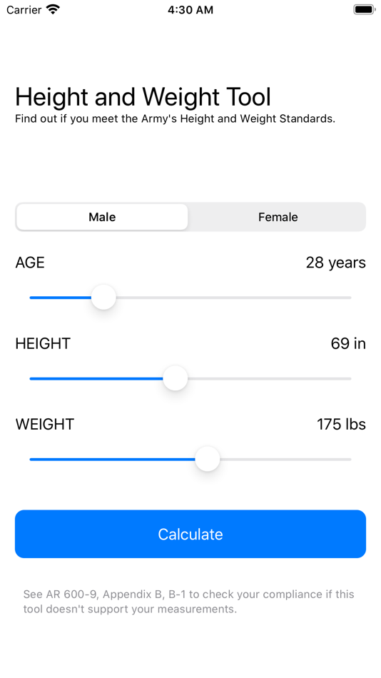#1. Height and Weight Tool (iOS) 由: Andy Andujo