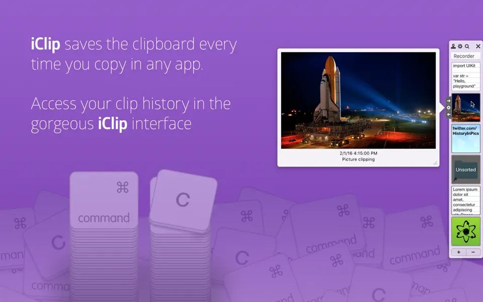 Screenshot 1 of iClip – Clipboard Manager 5.6.0