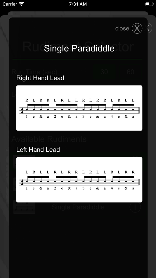 #4. Drummer ITP - Rudiment Trainer (iOS) 由: RT Sixty Ltd