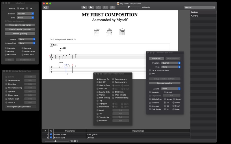 Screenshot #1 pour Tablatures