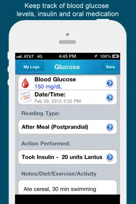 Game screenshot iDiabetes™ - Diabetes Tracker apk