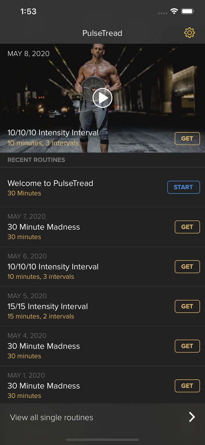 PulseTread Treadmill Trainer