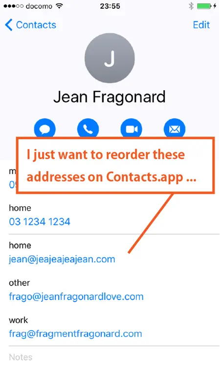 Reorder Contacts - Reorder It! screenshot 2 of 4