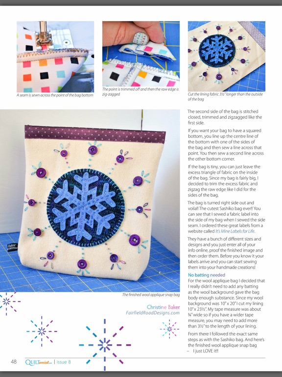 QUILTsocial Magazine iPad screenshot 4 - Reference app