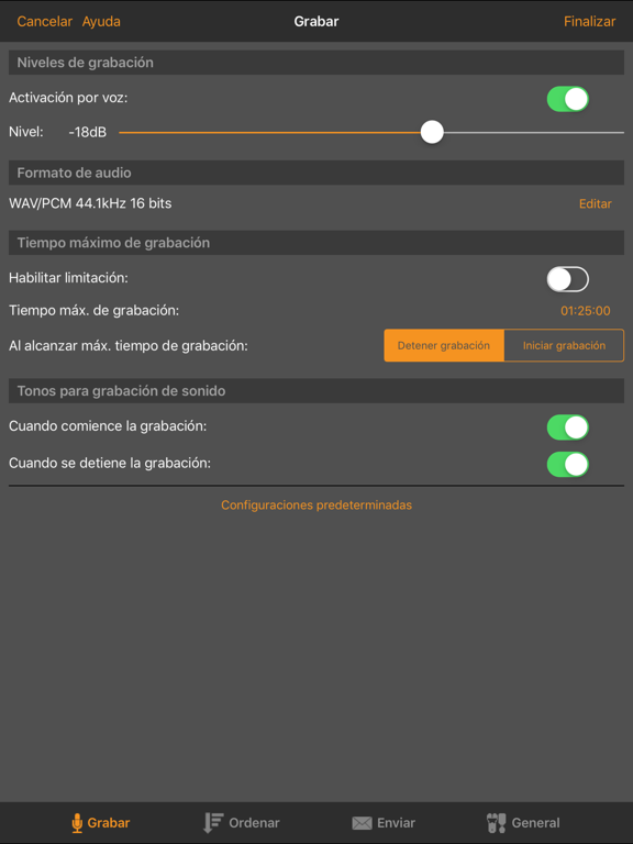 WavePad Máster 2022 iPad screenshot 8 - Music app