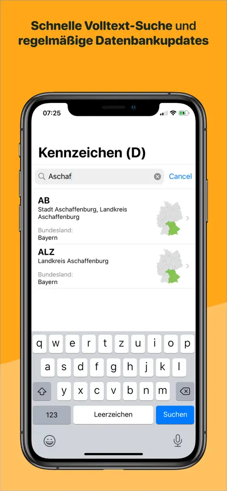Kennzeichen-Suche