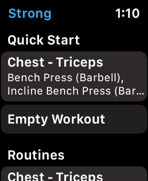 ‎Strong Workout Tracker Gym Log Capture d'écran