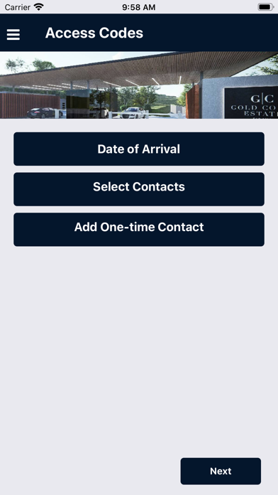 Gold Coast Resident's App Screenshot