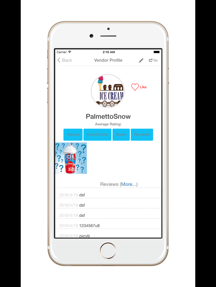 GoSweet icecream truck icee and ice cream on demand