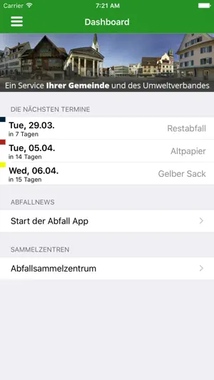 Abfall App - Vorarlberg screenshot 1