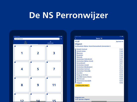NS Perronwijzer iPad app afbeelding 6