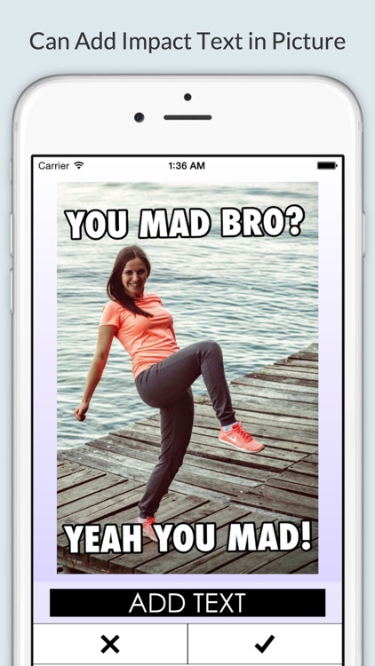 DUMB - Add Impact Font Text