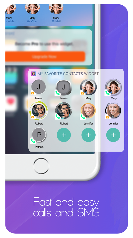 #5. My Contacts Home Screen Widget (iOS) Podle: Ivica Lakicevic
