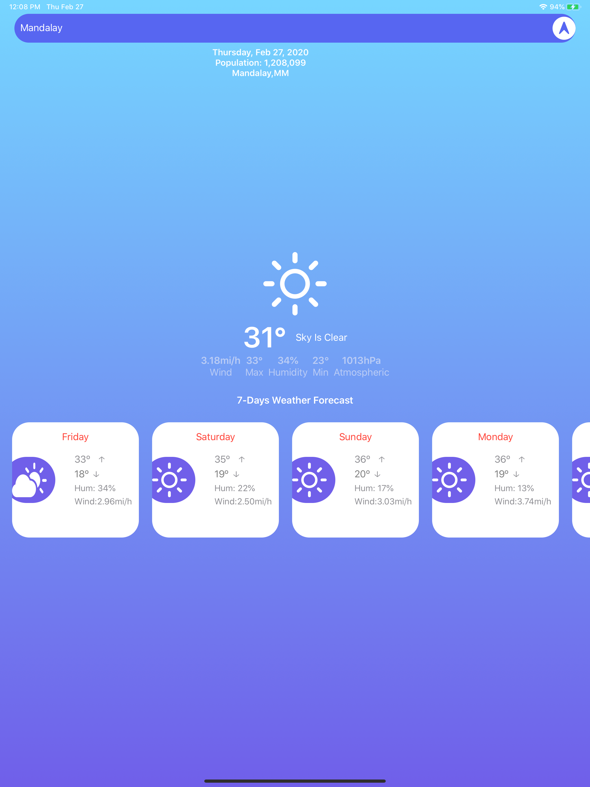 7DayWeather screenshot 7