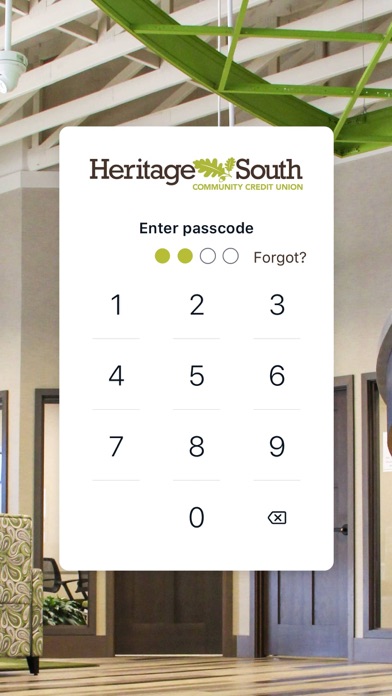 Heritage South CCU Mobile Bank Screenshot