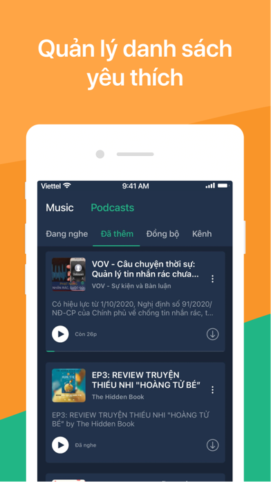 Nhac.vn Podcast Sách nói Nhạc Screenshot