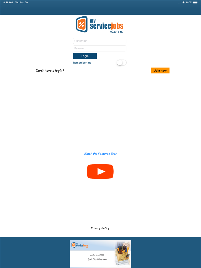 myServiceJOBS Work Order Mgmt