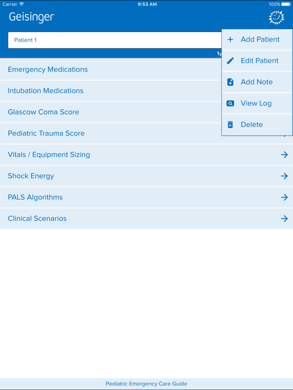 Geisinger Peds Emergency Guide iPad screenshot 2 - Medical app