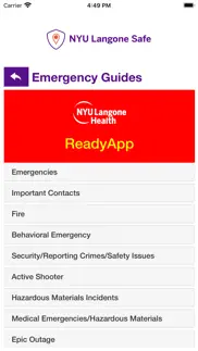 nyu langone safe iphone screenshot 4
