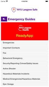 NYU Langone Safe screenshot