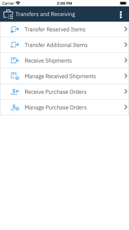 IBM Maximo Transfers Receipts