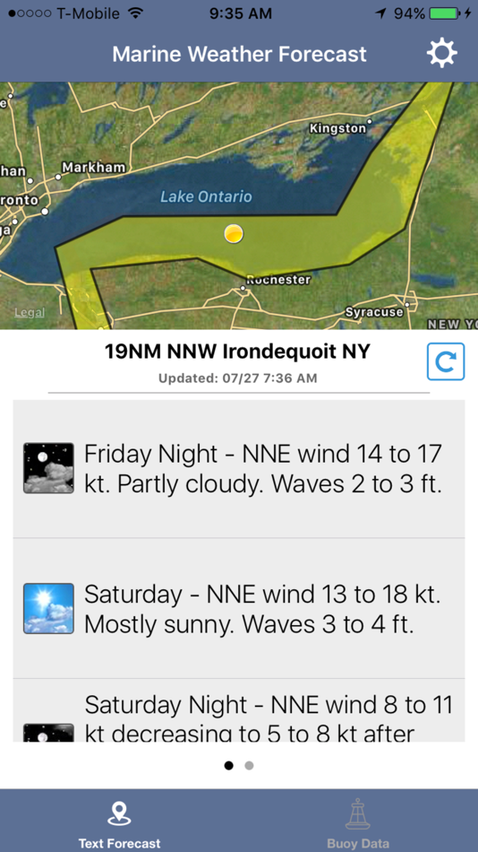 Lake Ontario Boating Weather - 1.0.8 - (iOS)