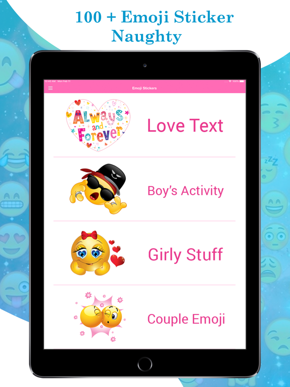 Screenshot #4 pour Valentine Day Naughty Emojis