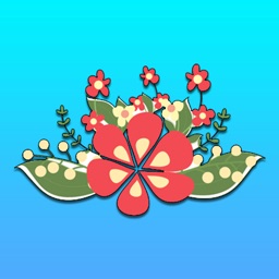 Fleurs : Autocollant stickers