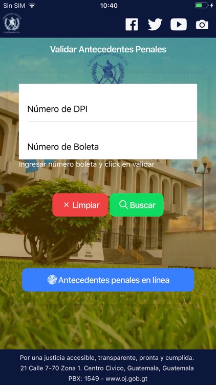 Organismo Judicial Guatemala screenshot-3