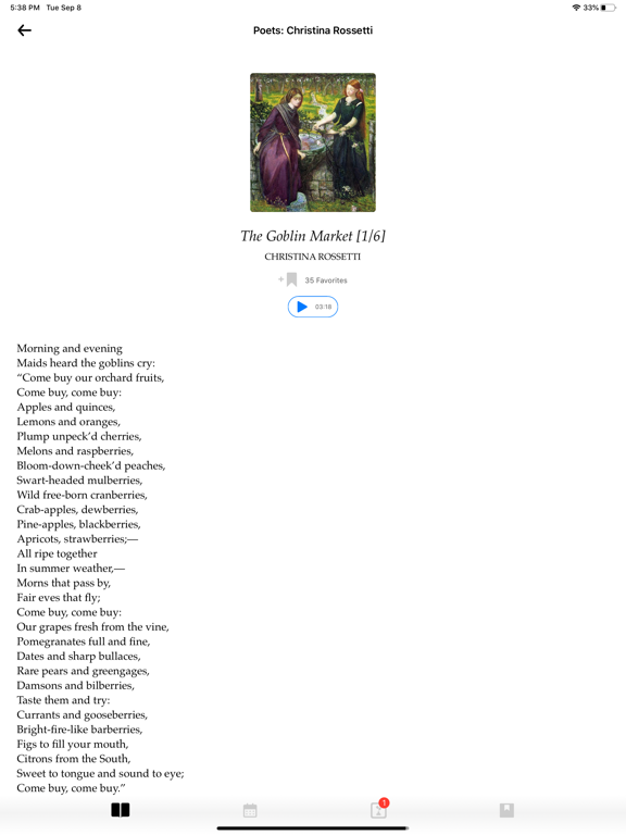 Screenshot #5 pour Poesie: The Daily Poetry App