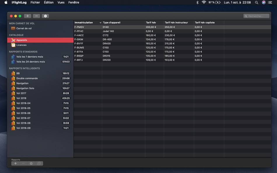 #3. iFlightLog - Pilot Logbook (macOS) 来自: Julien Rozé