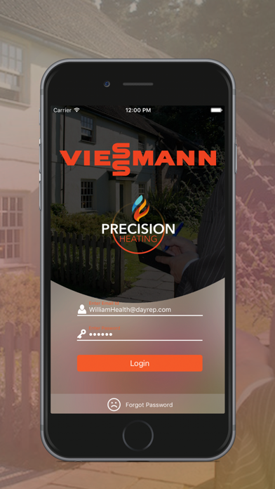 Viessmann Warranty Screenshot