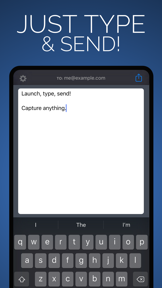 MeMail - Email yourself fast! screenshot