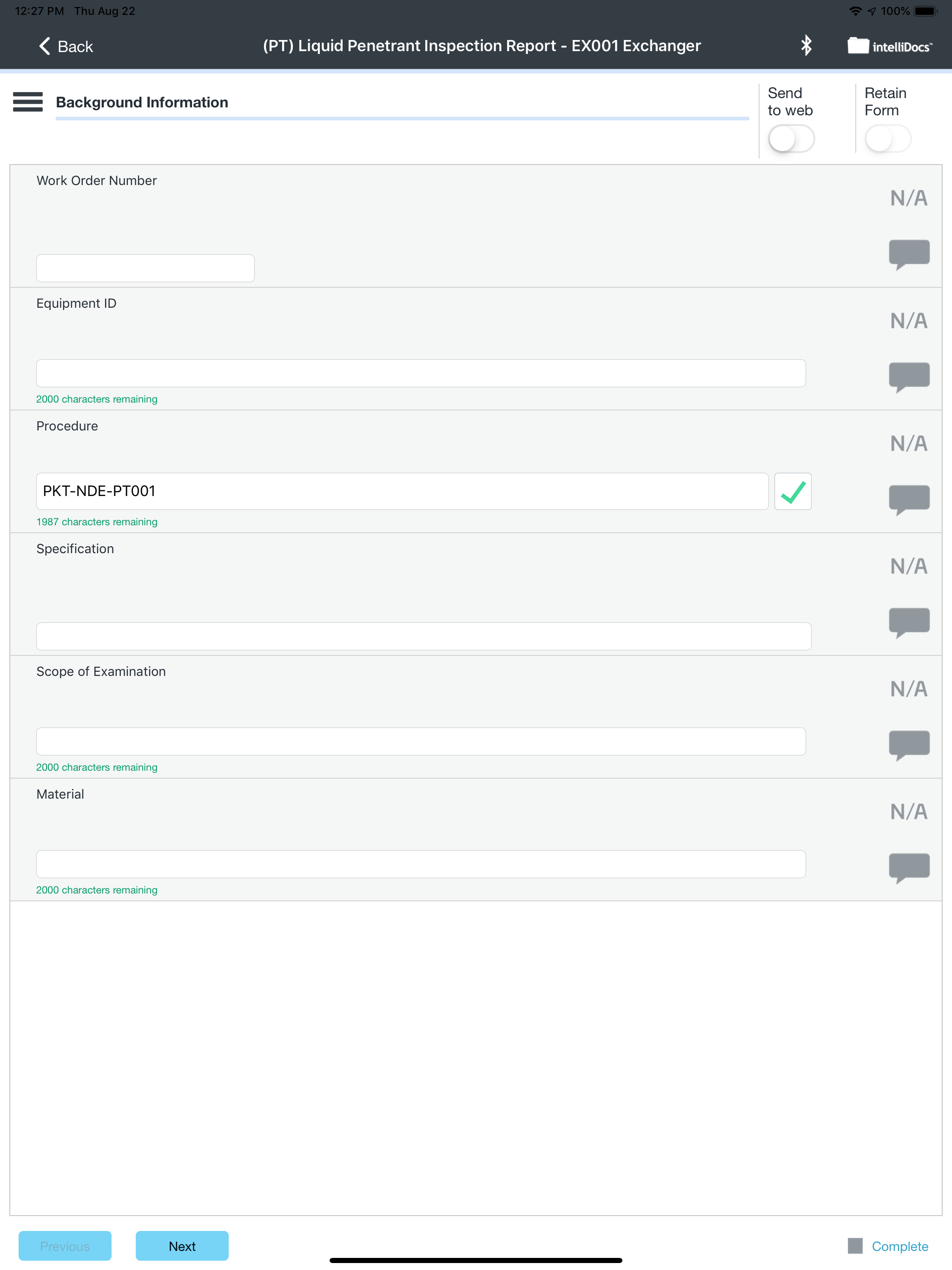 intelliSPEC screenshot 13