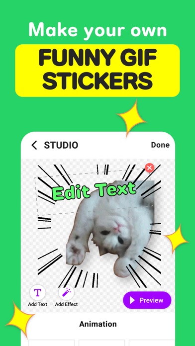 GIF Stickers for Whatsapp Chatのおすすめ画像6
