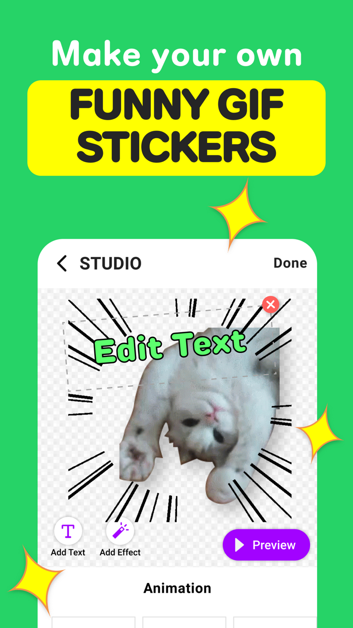 GIF Stickers for Whatsapp Chat