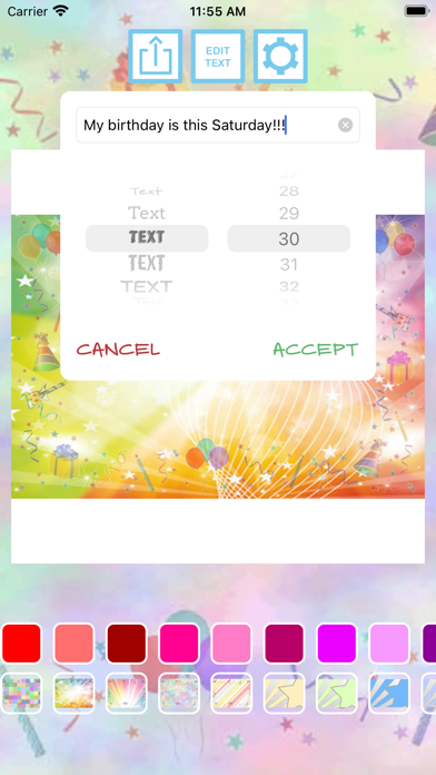 Screenshot #3 pour Cartes d'invitation d'annivers