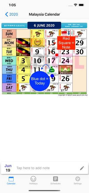Malaysia Calendar 2020 / 2021