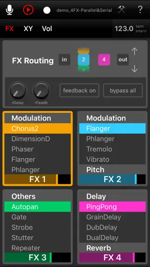 Capture d'écran de Elastic FX sur iPhone 1