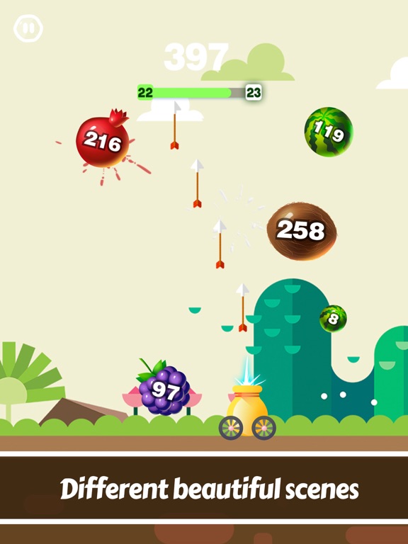 Knife Fruit Blast - Fruit Shot iPad screenshot