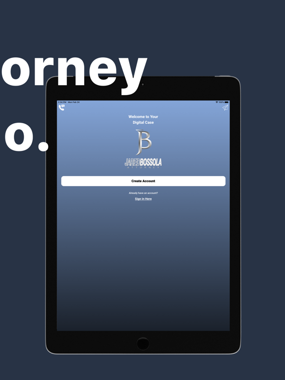 Attorney Portal iPad screenshot 2 - Business app