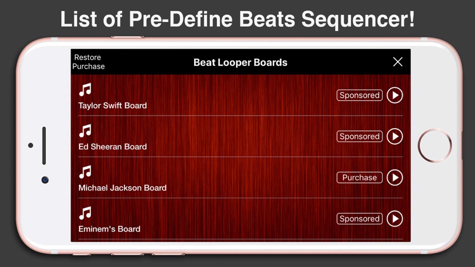 #3. Simple & Easy Beats Maker Drum (iOS) Podle: Tahira Ghani